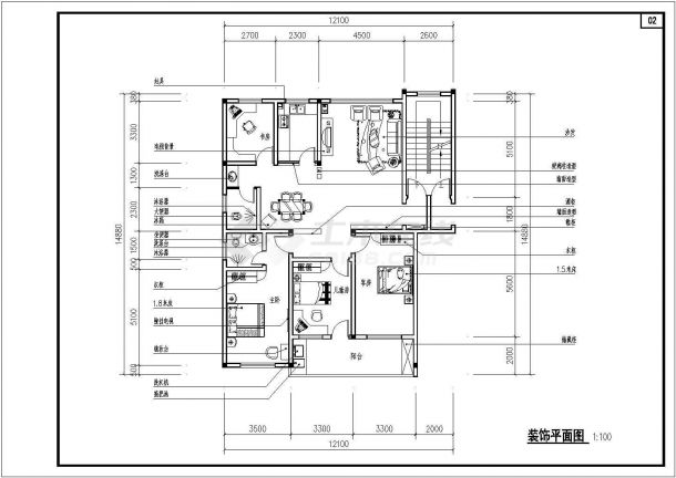 经典住宅楼室内装修全套施工设计图纸解读